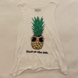 Wildfox Tops - NWOT wildfox pineapple tank top Wildfox Tops - NWOT wildfox pineapple tank top